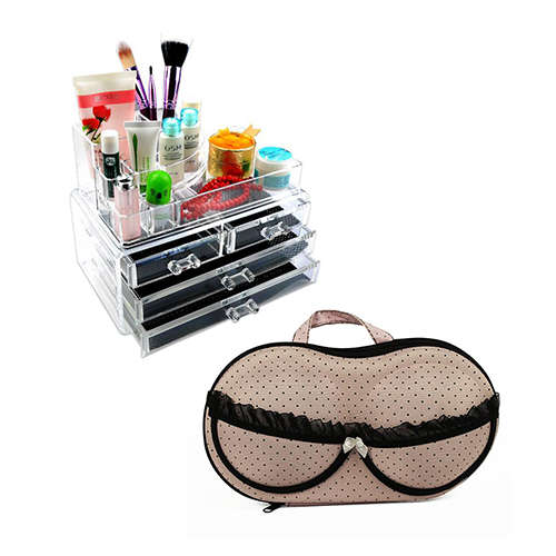 Cosmetic Display Organiser & Panty Organiser COMBO