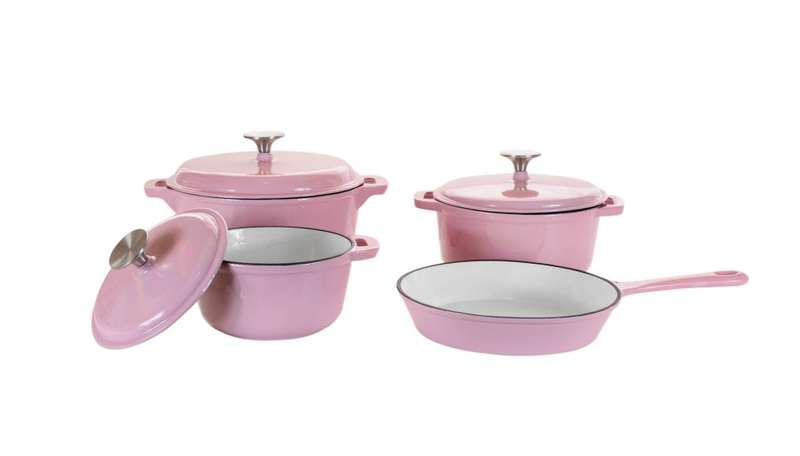 Fine Living Cast Iron 7 Piece Cookware Set