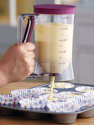 Fine Living Batter Dispenser - Matte Berry