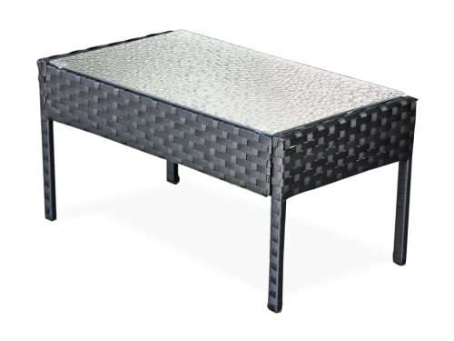 Rattan Miami  - 4pc 2Tone Black - New