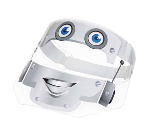 Kids DIY Sticker Safety Shield - Robot