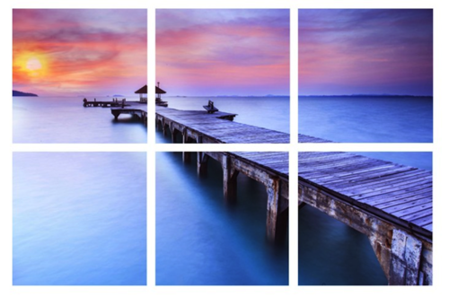 Jetty Sunset canvas print