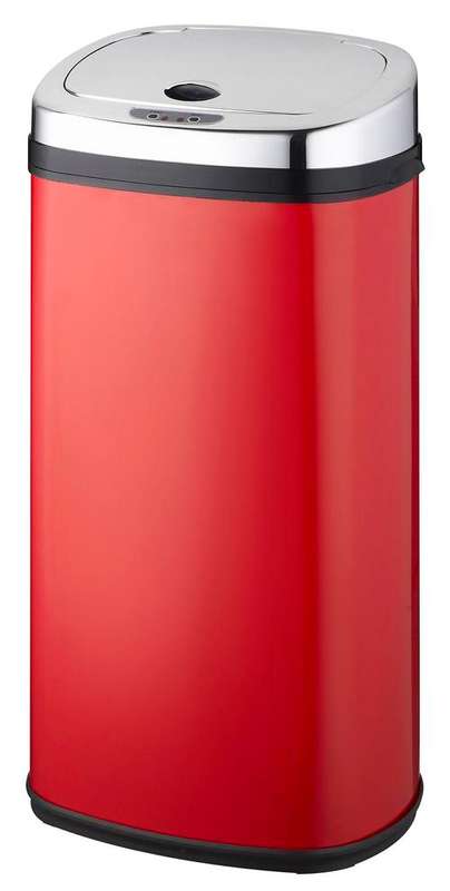 Sensor Bin - 42 Litres-Rectangular-Red