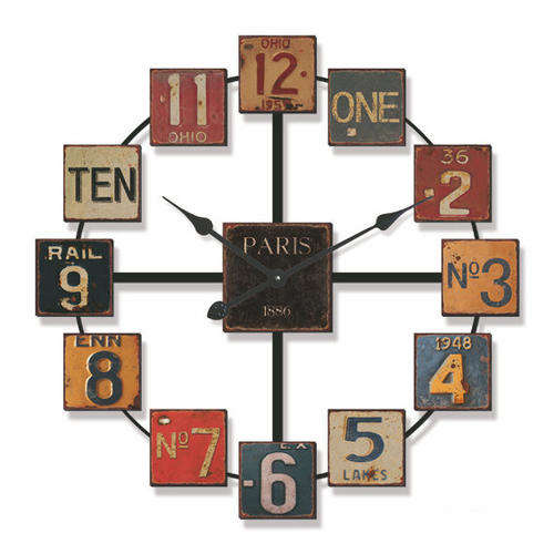 Wall Clock - Square Numbers