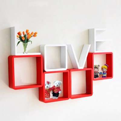 Shelf Set - Wooden Love White