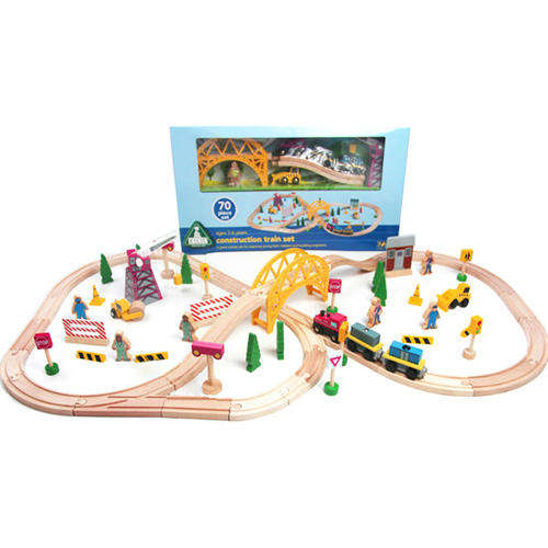 Train Construction Yellow Bridge