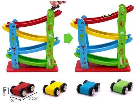 Toy - Wooden Minature Speeding Car