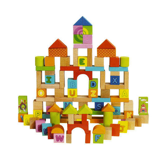 Toy - Alphabet Blocks - 100 pcs