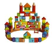 Toy - Alphabet & Number Blocks - 100 pcs