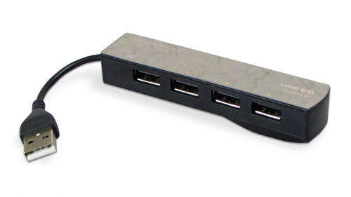 USB 4 Port Black
