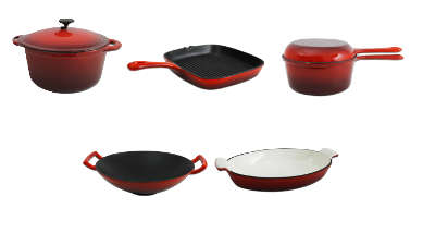 Cast Iron Cookware | Incl a Free Cast Iron Casserole Dish