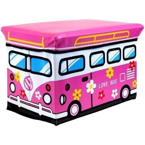 Ottoman - Kids - Love Bus Lrg