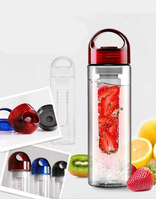 Fruit Infuser Juice Bottles Grey