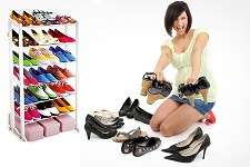 Shoe Racks 7 Tier White