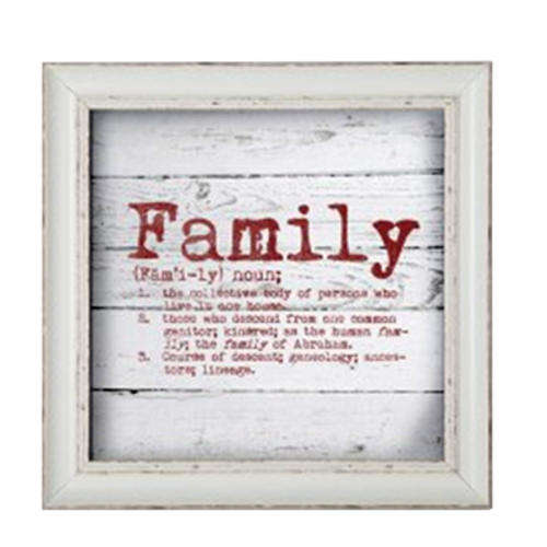 Canvas 'Family' 40x40x2.6cm - Framed