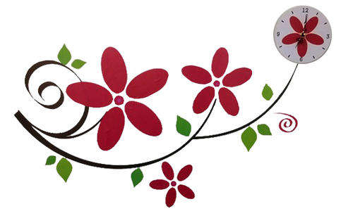 Clock - DIY - Flower