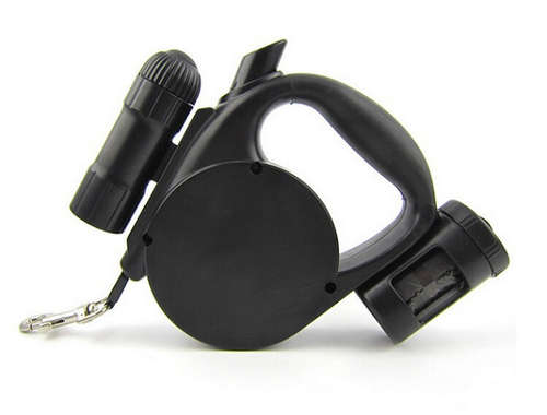 Pet Leash Retractable with Cord 4.5m - Black