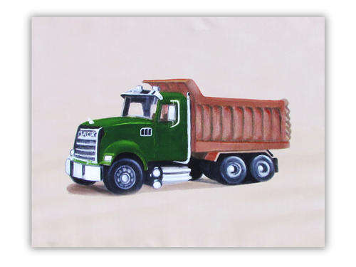 Canvas Green Truck' 40x50x1.8cm - Setx1