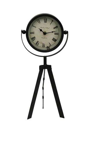 Clock Tripod Black
