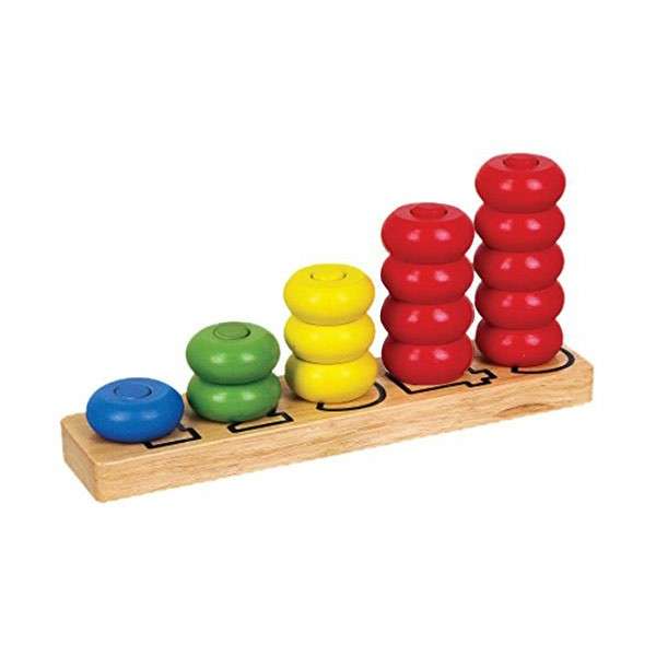 Toy - Wooden Number / Colour Stacking