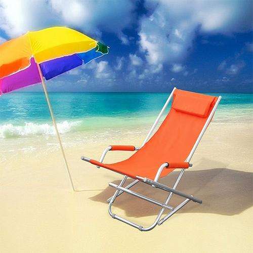 Aluminium Beach Chair - Orange