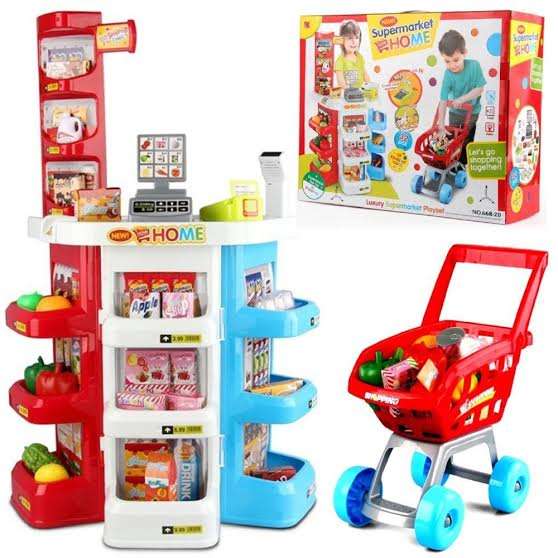Toy - Supermarket with Trolley Playset
