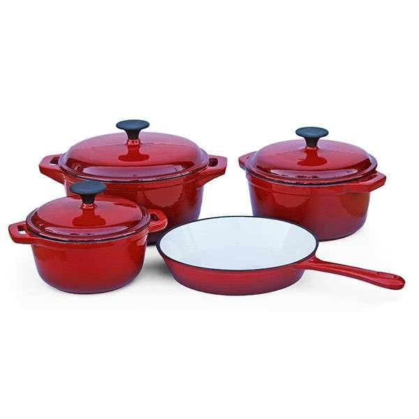 Cast Iron - 7 Piece - Cookware Set
