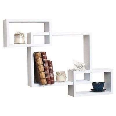 Fine Living Wooden Shelves - White Cubed