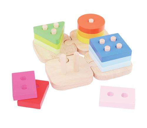 4 Shape Wooden Stacker