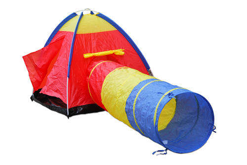 Toy - Tent Red Blue & Yellow (Tunnel)