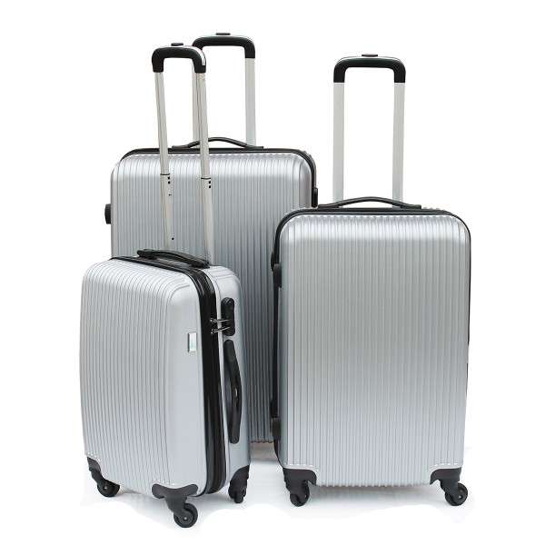 3 Piece Luggage Trolley Set ABS 1309