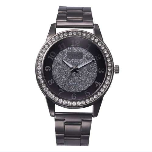 Women stainless steel mesh watch