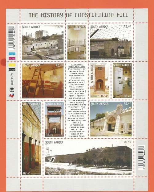 2010 SA - History of Constitution Hill - Sheet Format of 10