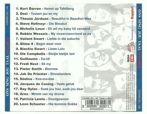 Rapport - Ons Sing Jou Taal - Volume 2