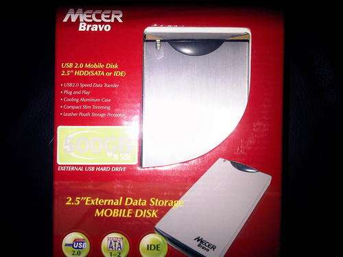 Mecer 2.5" 500GB External HDD