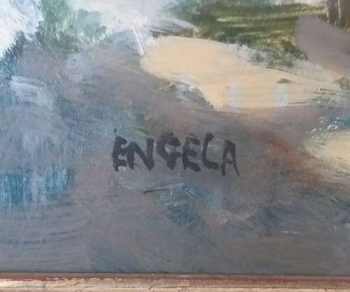 JOHAN ENGELA- OIL ON BOARD, SEASCAPE 75 X 65