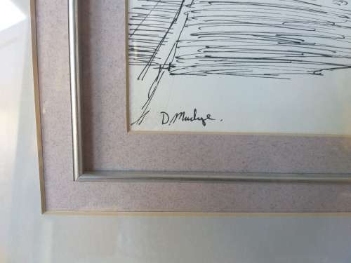 Don Madge- Pen sketch District six scene