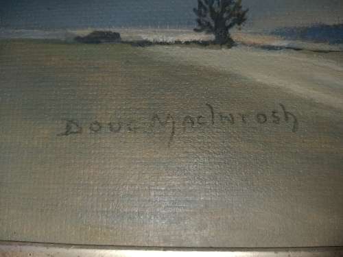 Doug Macintosh- Oil on Board Landscape