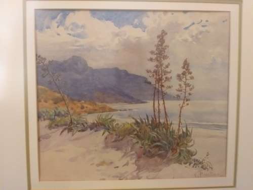 Constance Penstone (1865-1928) Seascape watercolor