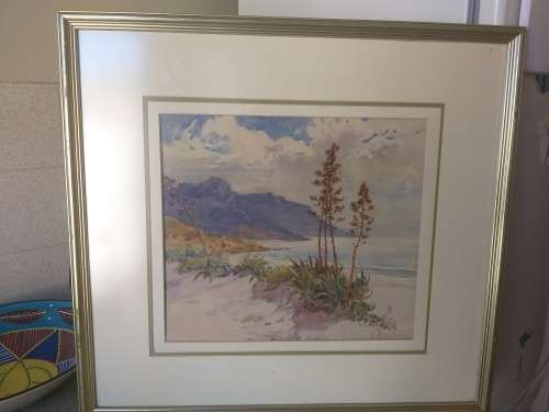 Constance Penstone (1865-1928) Seascape watercolor