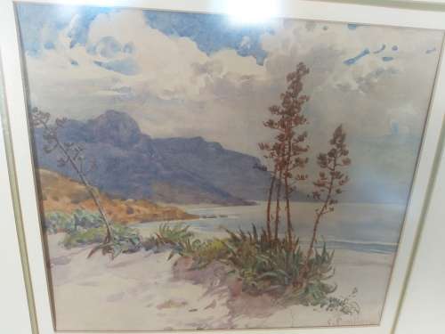 Constance Penstone (1865-1928) Seascape watercolor