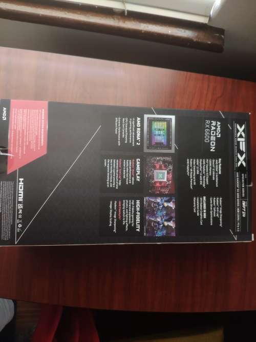 AMD XFX Radeon RX 6600 Graphics Card 8GB DDR 6 AMD RDNA 2