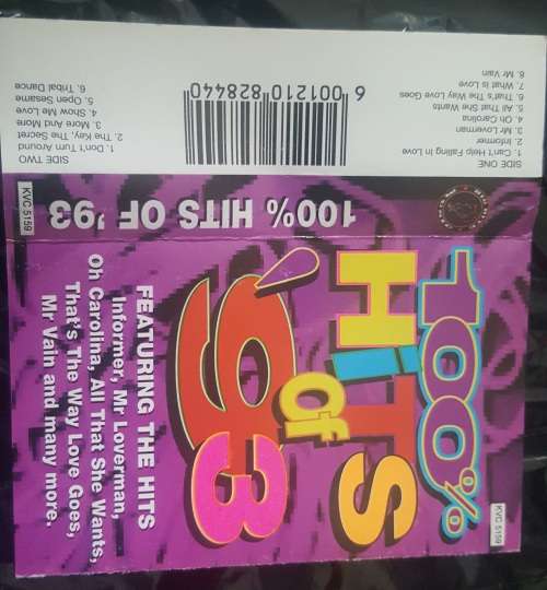 Cassette - 100% HITS OF 93