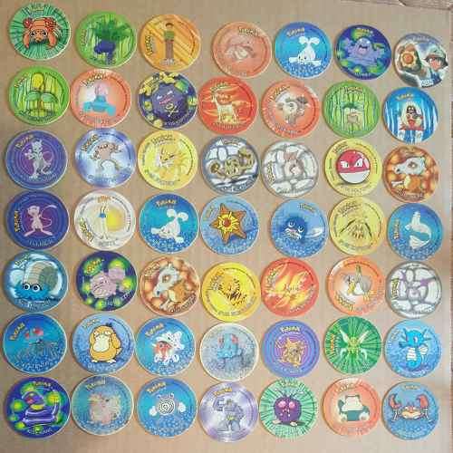 Pokemon Tazos Set 2 NOT FULL COLLECTION 49 TAZOS