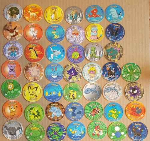 Pokemon Tazos Set 6 NOT FULL COLLECTION 46 TAZOS