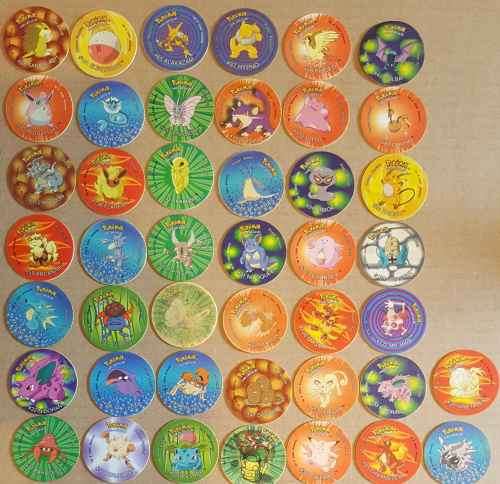 Pokemon Tazos Set 3 NOT FULL COLLECTION 44 TAZOS