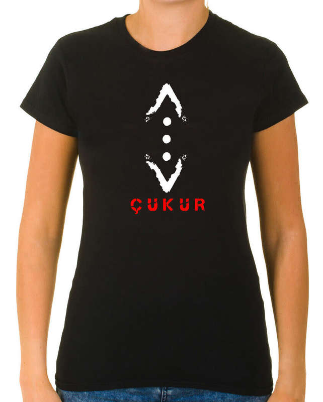 Cukur (Çukur) Turkish Movie Short sleeve Woman Black T Shirt