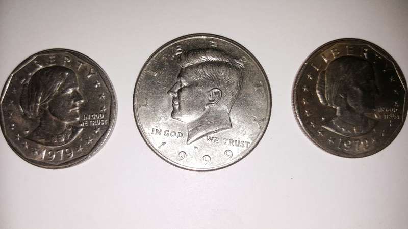 2x Dollar , 1x Half Dollar us AMERICA