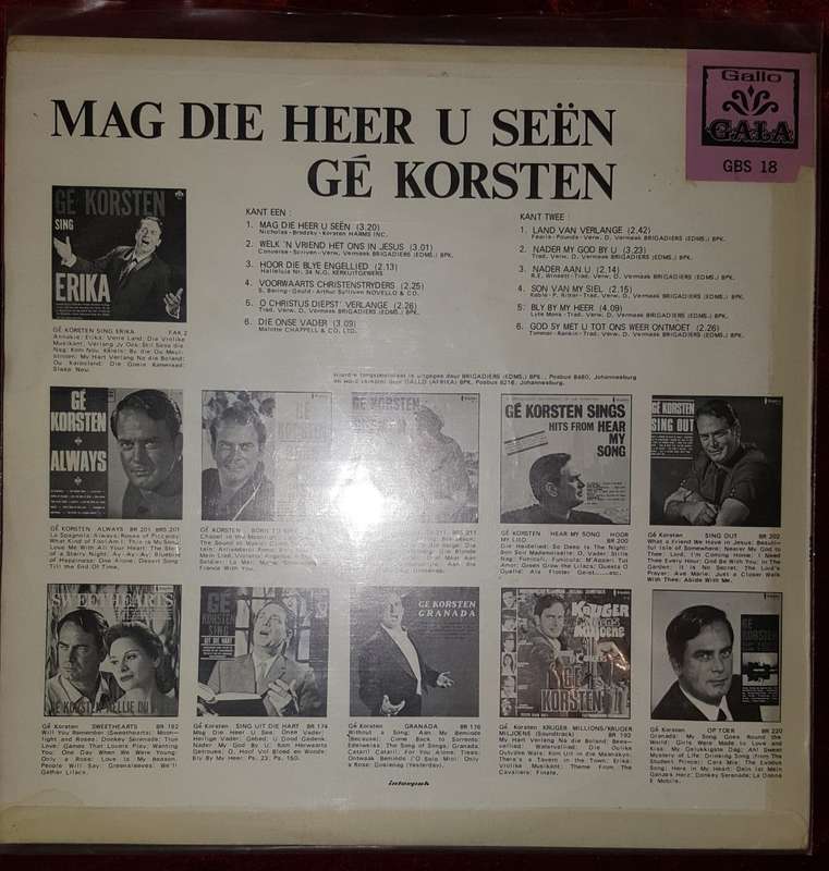 Ge Korsten Gospel 4 albums