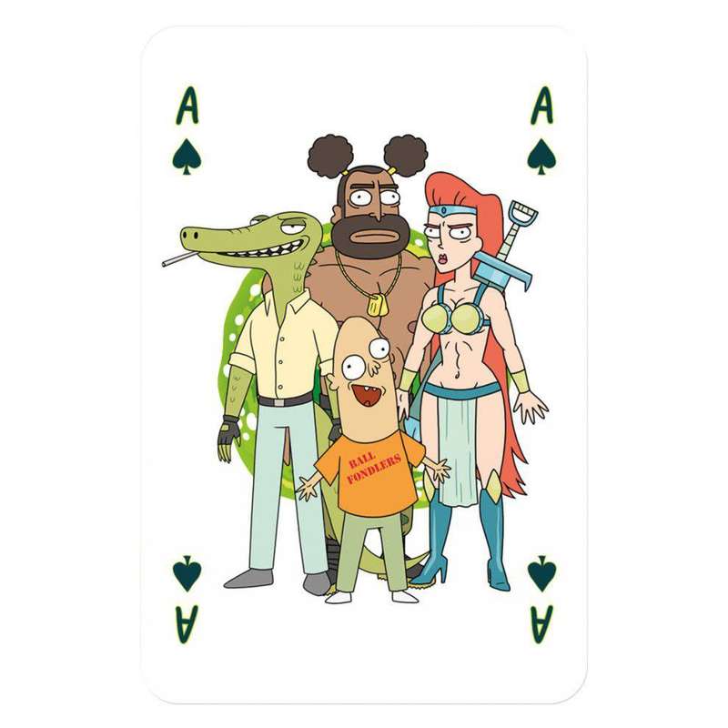 Waddingtons Rick and Morty and Harry Potter Cards - White